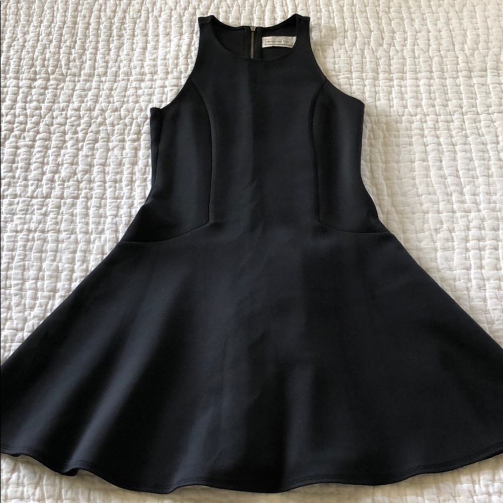 Black racerback dress